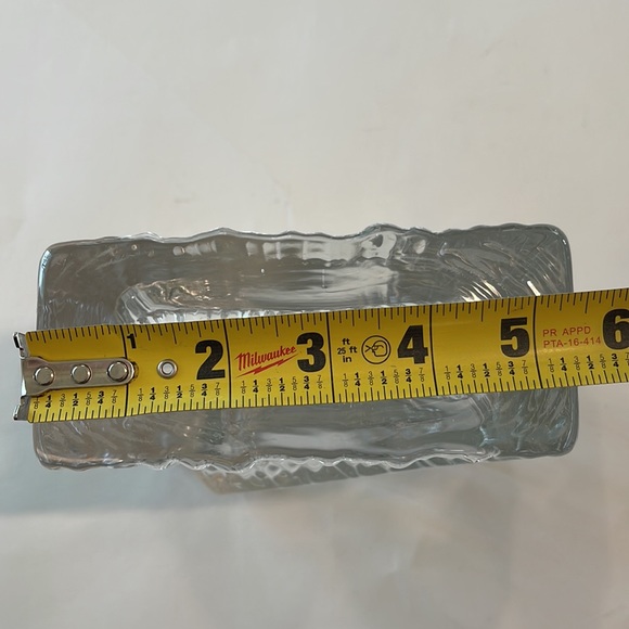 Glass Rectangular Vase EUC - Picture 15 of 17